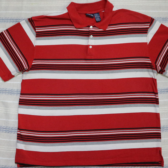 Vintage BUGLE BOY Striped Polo Shirt - Picture 2 of 5